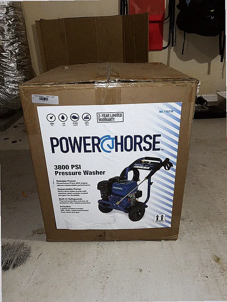 Powerhorse Gas Cold Water Pressure Washer, 3800 PSI, 3.6 GPM