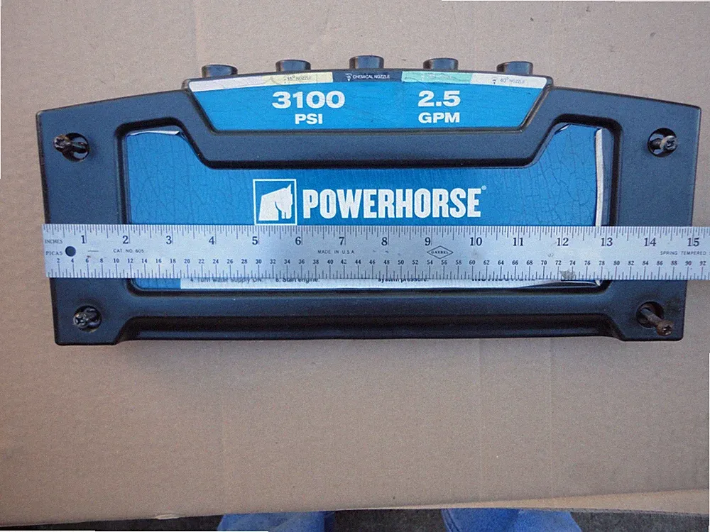 Powerhorse Pressure Washer 795463 Front Panel (USED ,SOME SCUFF MARKS)
