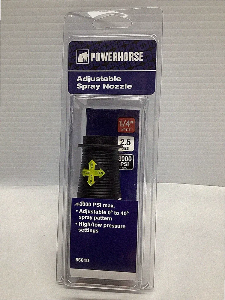 Powerhorse Pressure Washer Adjustable Spray Nozzle 3000 PSI Size 2.5 40° New