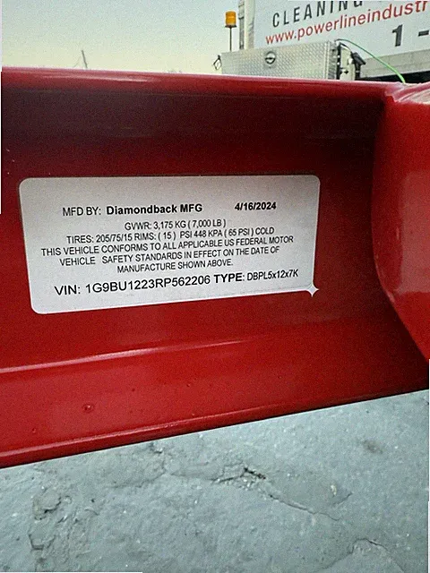 Powerline Industries Inc. 4000 Psi Pressure Washer Trailer With Dual Wands.