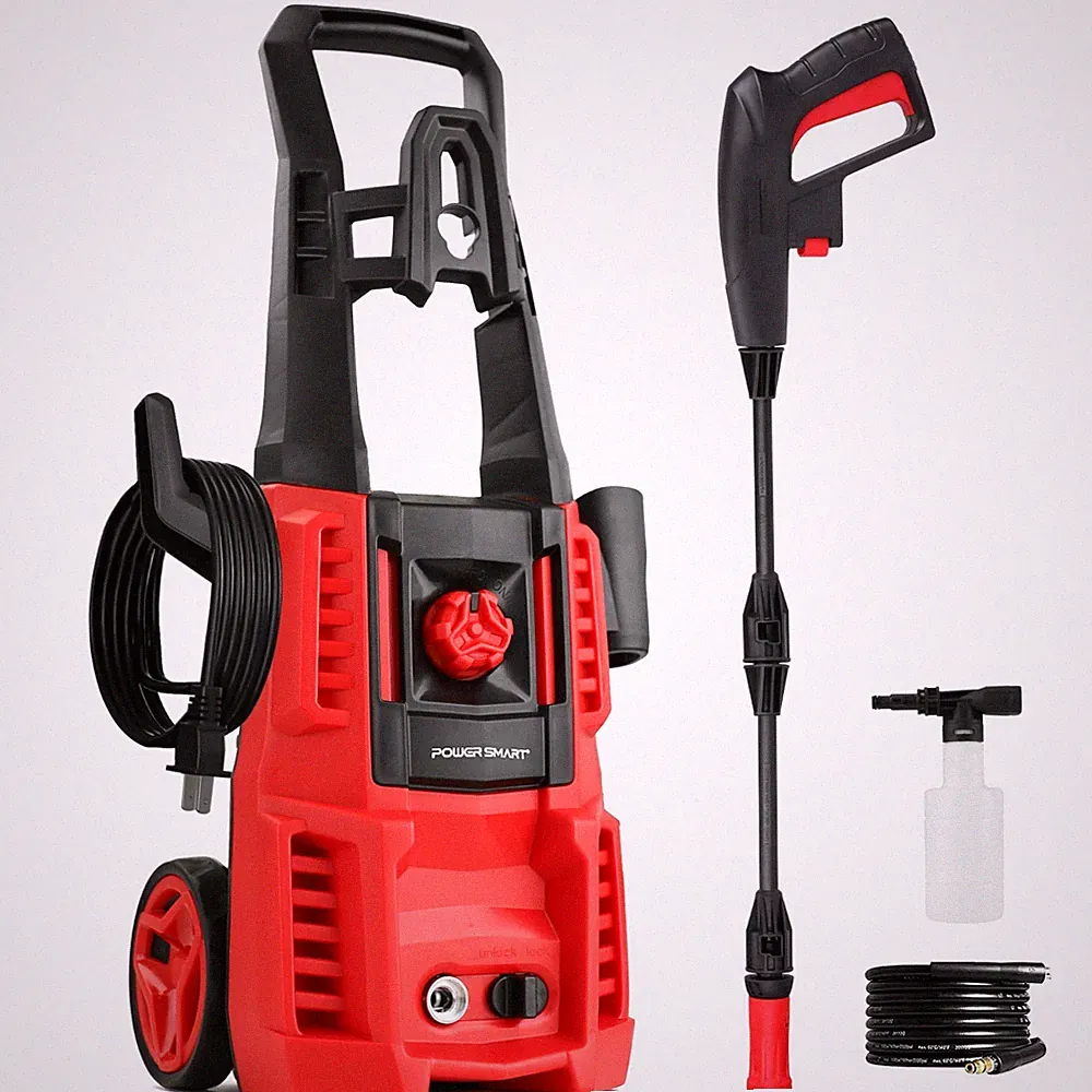 PowerSmart 1850PSI Electric Pressure Washer, 1.8GPM, 23ft Hose, Home Use