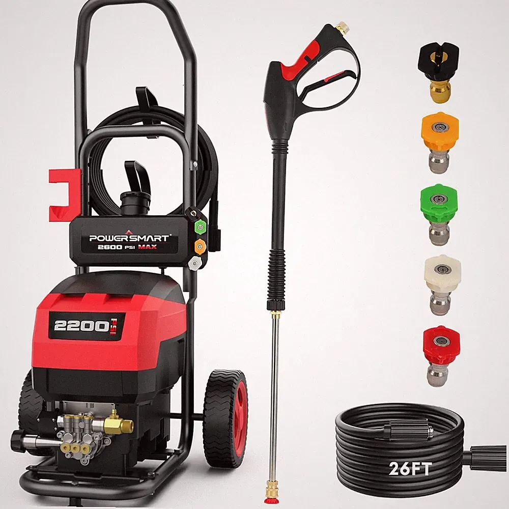PowerSmart 2200 PSI Pressure Washer 1.2 GPM Metal Wand Soap Tank