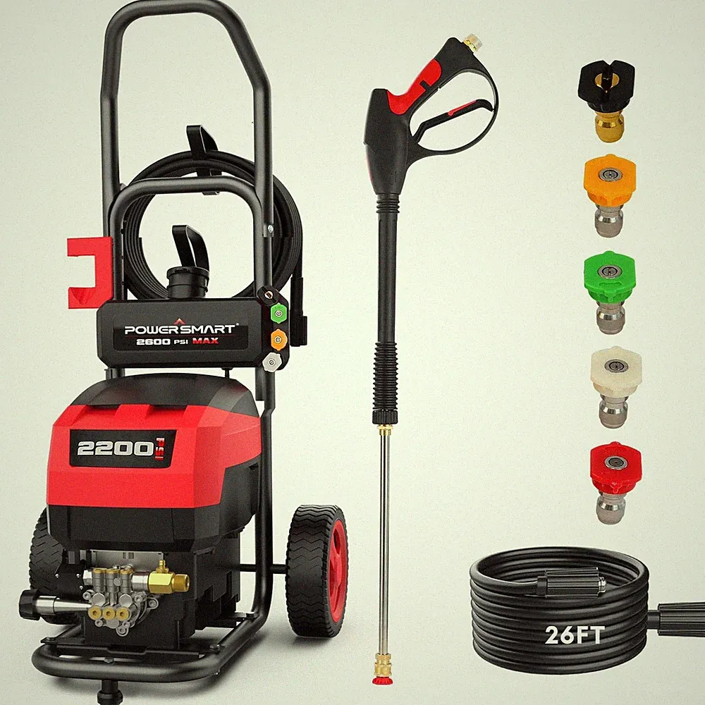 PowerSmart 2200 PSI Pressure Washer 1.2 GPM Metal Wand Soap Tank