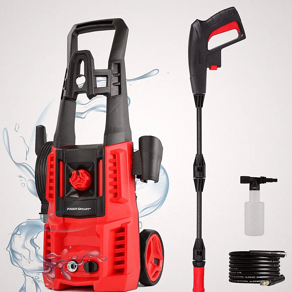 POWERSMART ELECTRIC PRESSURE WASHER 1850 PSI MAX 1.0 GPM DW1018B - RED