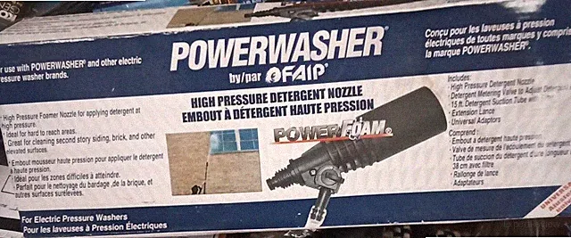 POWERWASHER HIGH PRESSURE DETERGENT NOZZLE