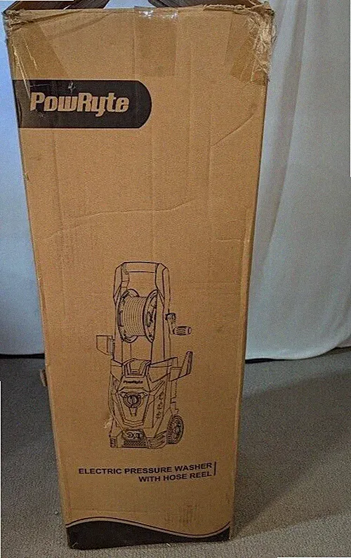 PowRyte Electric Pressure Washer, Foam Cannon, Different Pressure Tips 1800psi