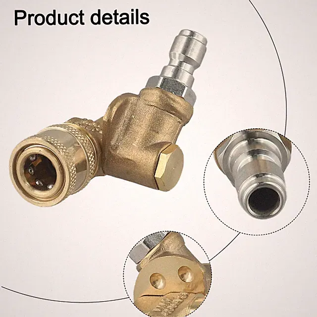 Premium Cleaning Connector Degree Pivoting Coupler for Pressure Washer