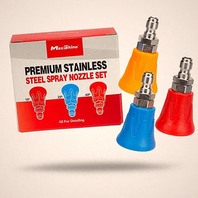 Premium Stainless Steel Spray Nozzle Set | Universal ¼″ Quick-Connect Nozzles...