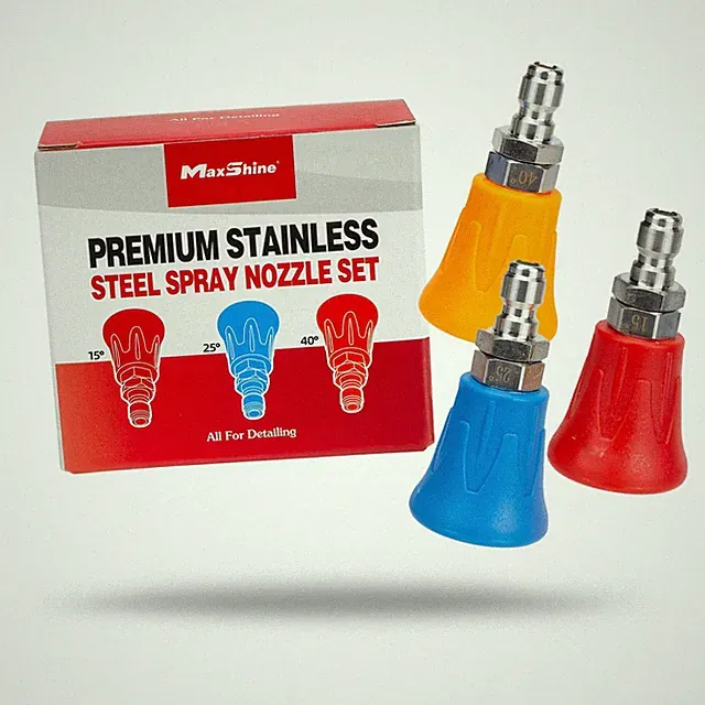 Premium Stainless Steel Spray Nozzle Set | Universal ¼″ Quick-Connect Nozzles...