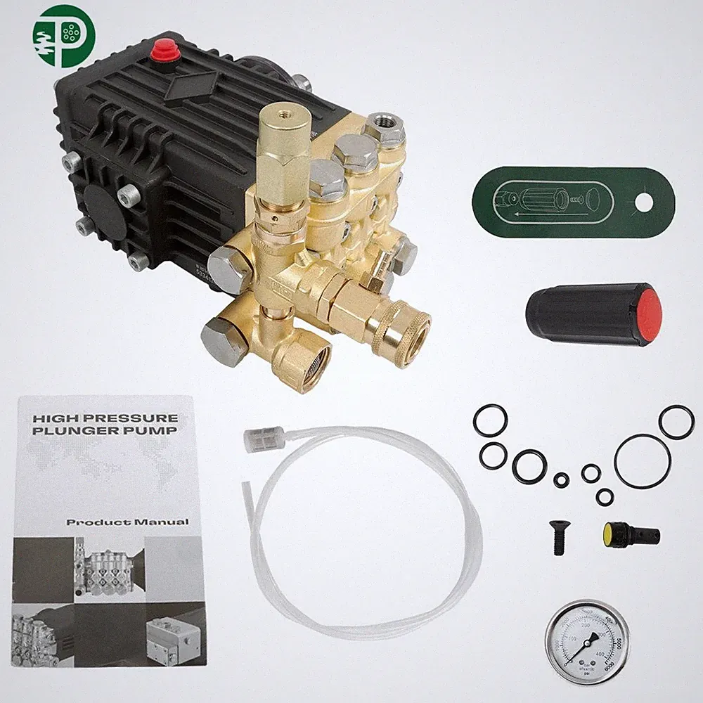 Pressure 4.9GPM Power Washer Pump 3600 PSI 24mm Solid Shaft Belt Drive
