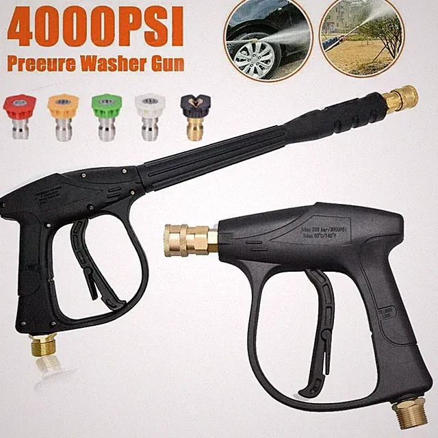Pressure 4000PSI Car Power Washer Gun Spray Wand Lance Nozzle Hose