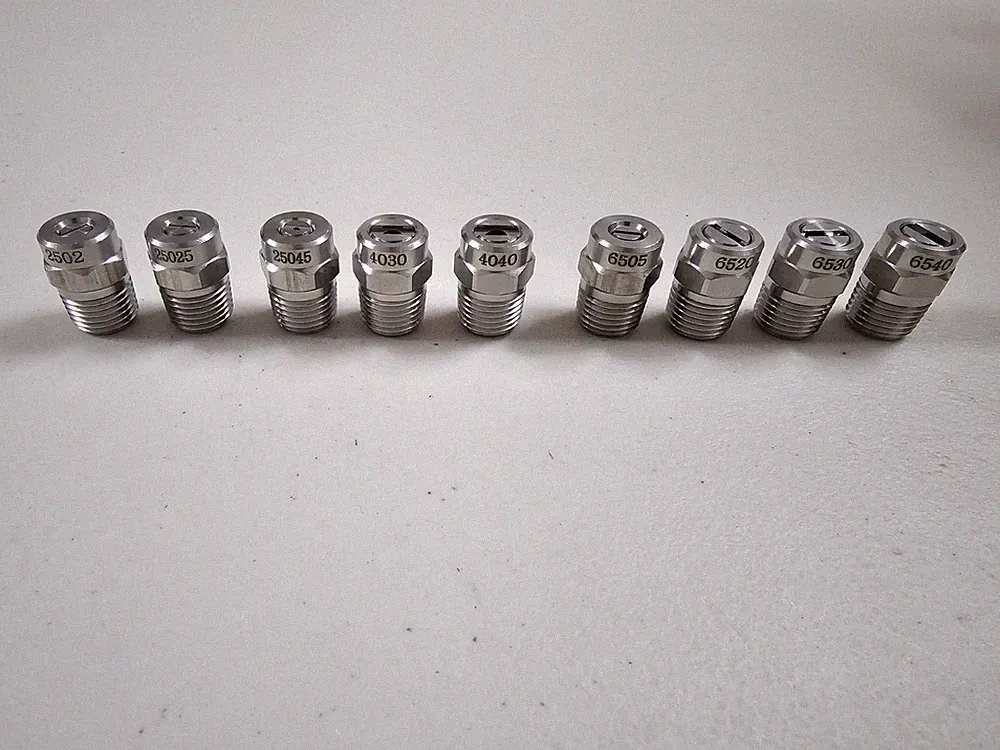 Pressure Cleaning And Soft Washing Nozzles Tips 1/4 Stainless Steel Pack Of 9