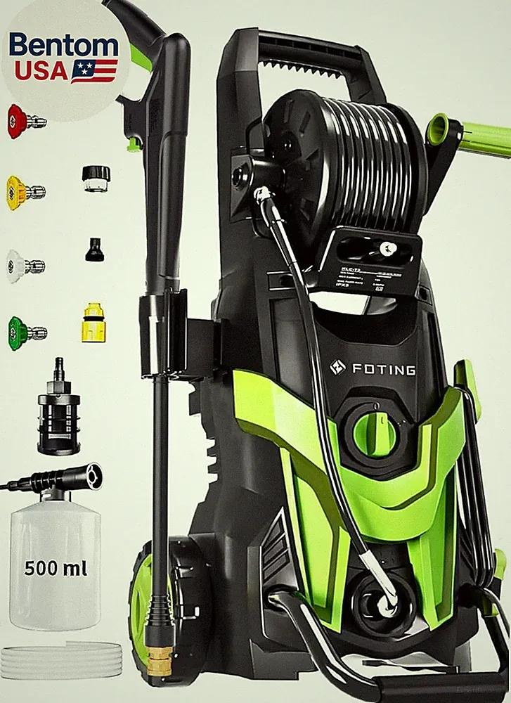 Pressure Power Washer 4500PSI with 4 Quick Connect Nozzles, Inlet Hose & Filter