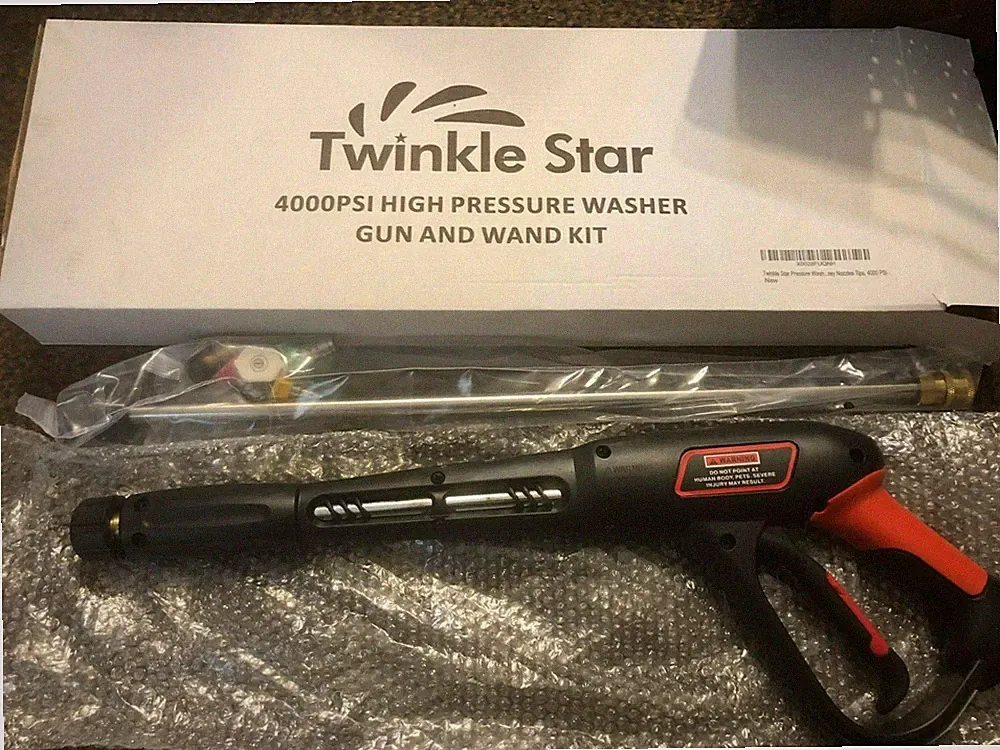 Pressure Power Washer Gun Kit 21" Replacement Wand 5-Spray Nozzles Tips 4000 PSI