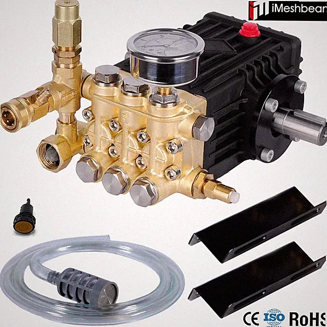 Pressure Power Washer Pump 24mm Solid Shaft 3600 PSI 4.0 GPM 10 HP Belt Drive