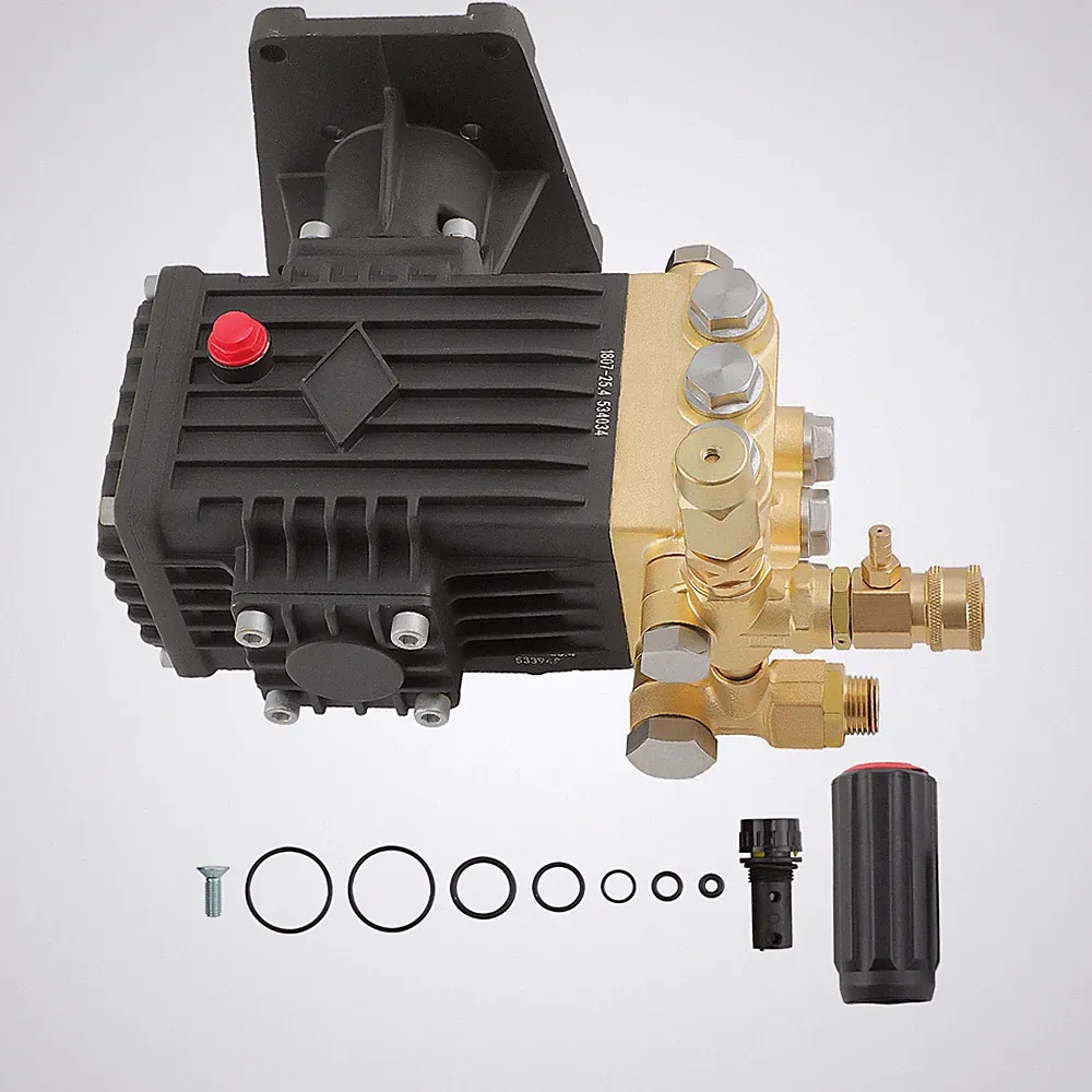 Pressure Power Washer Pump 4000PSI 4GPM 1.0" Horizontal Triplex Shaft Water Pump