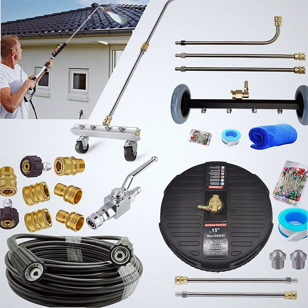 Pressure Power Washer Undercarriage Under Car Wash Surface Cleaner Water Broom