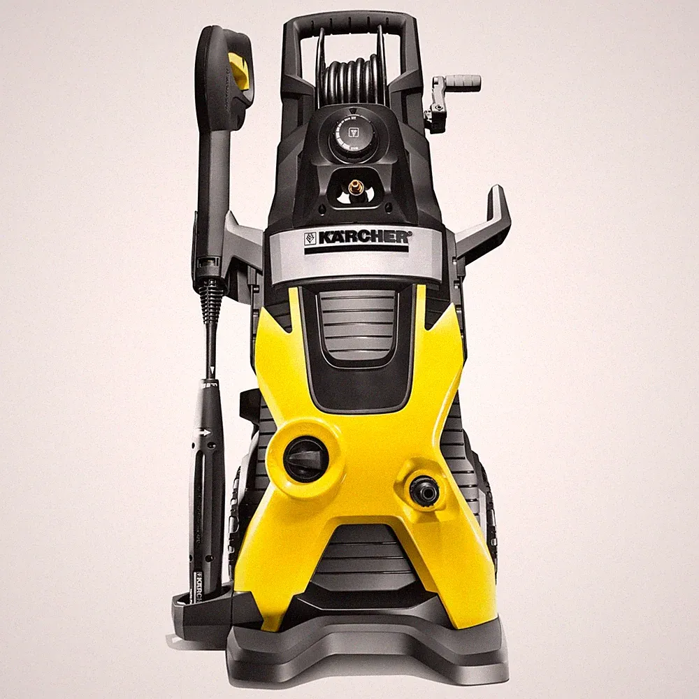Pressure Washer 1.4 GPM Hose Reel K 5 Premium rcher Yellow