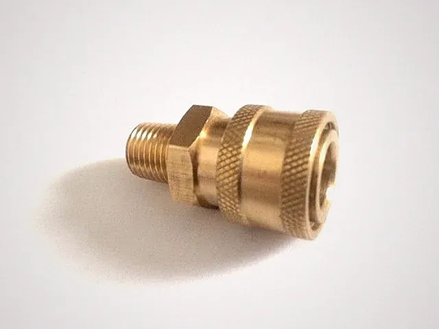 Pressure Washer 1/4" Male (NPT) Brass Quick Connect Coupler