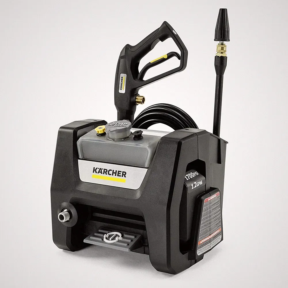 Pressure Washer 1700 PSI 1.46 GPM Cube 3 Nozzles Detergent Tank Black K1700PSB