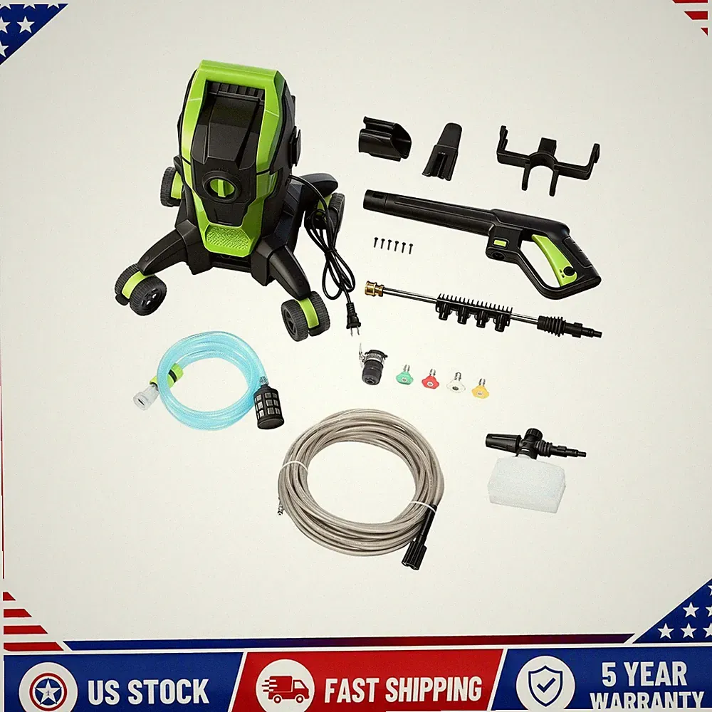 Pressure Washer 3.2 GPM Car Patio Driveway Cleaning Soap Tank Automatic Stop