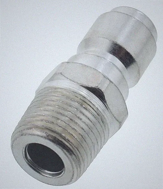 Pressure Washer 3/8" Male NPT to Male Quick Connect Plug Zinc Coupler