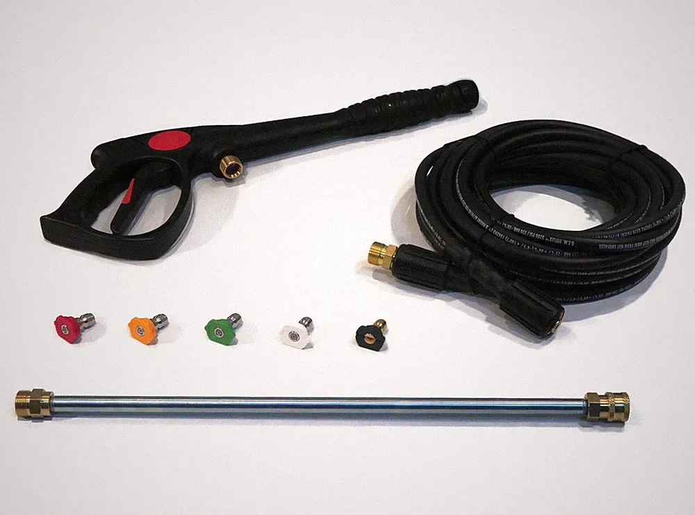 Pressure Washer 3000 PSI Spray Gun, 35' Hose, 18" Extension Wand & 5 Nozzle Tips