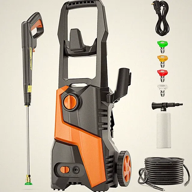Pressure Washer 4000PSIMAX 3.0GPM, Anti-Tipping 4-Wheel, 4 Nozzles, for Outdoor