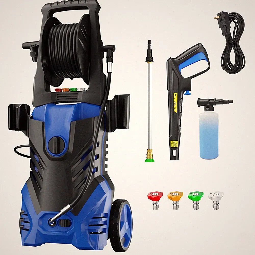 Pressure Washer 4000PSIMAX 3.5GPM, Extension Hose Reel, Steel Lance, for Garden