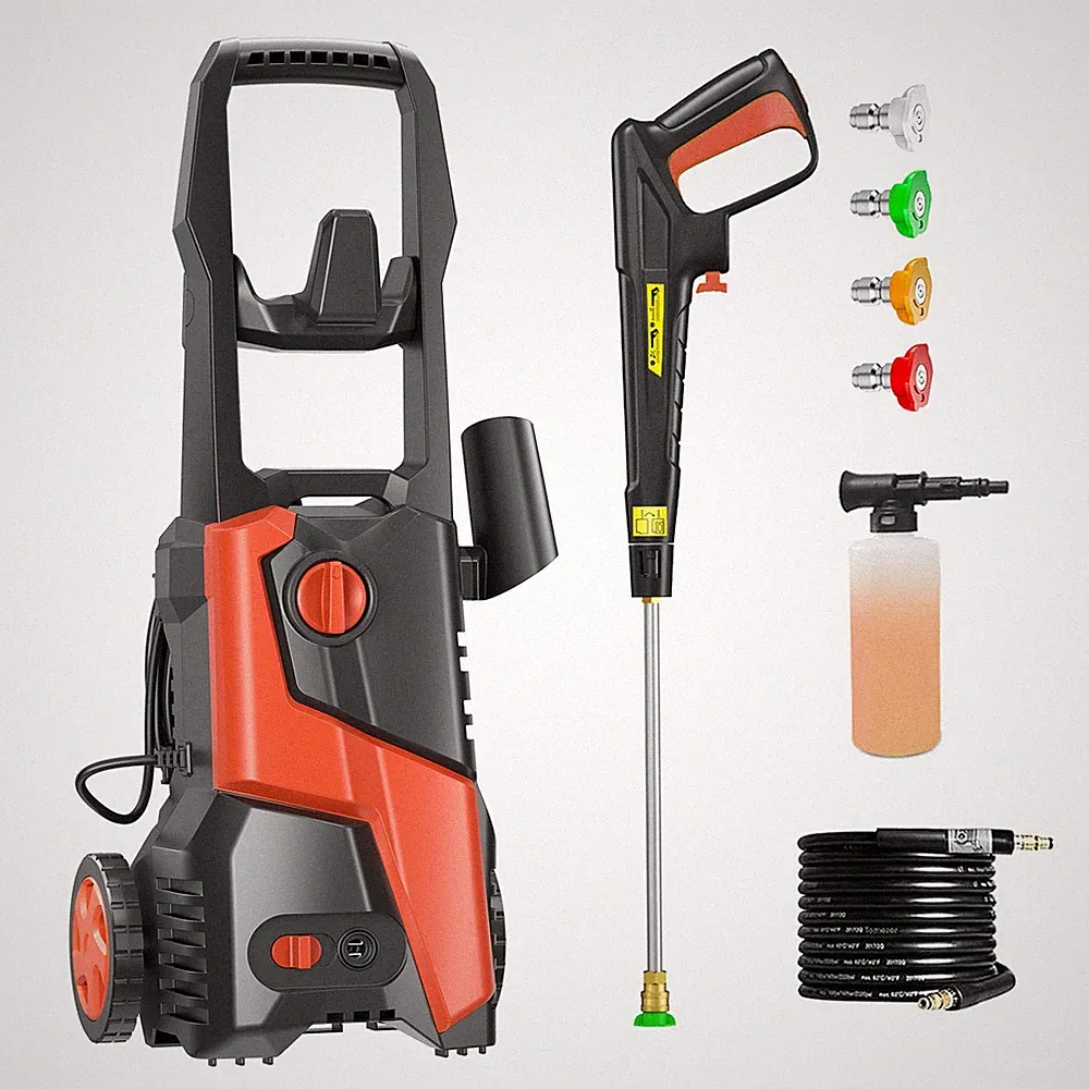 Pressure Washer 4200PSI 2.5GPM, Steel Lance, 4 Nozzle Tips, for Car, Patio