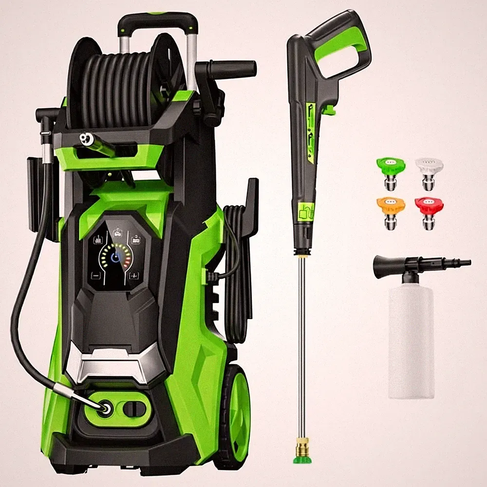 Pressure Washer 4500PSI 3.0GPM with Adj-15-Level Touch Screen For Car, Home