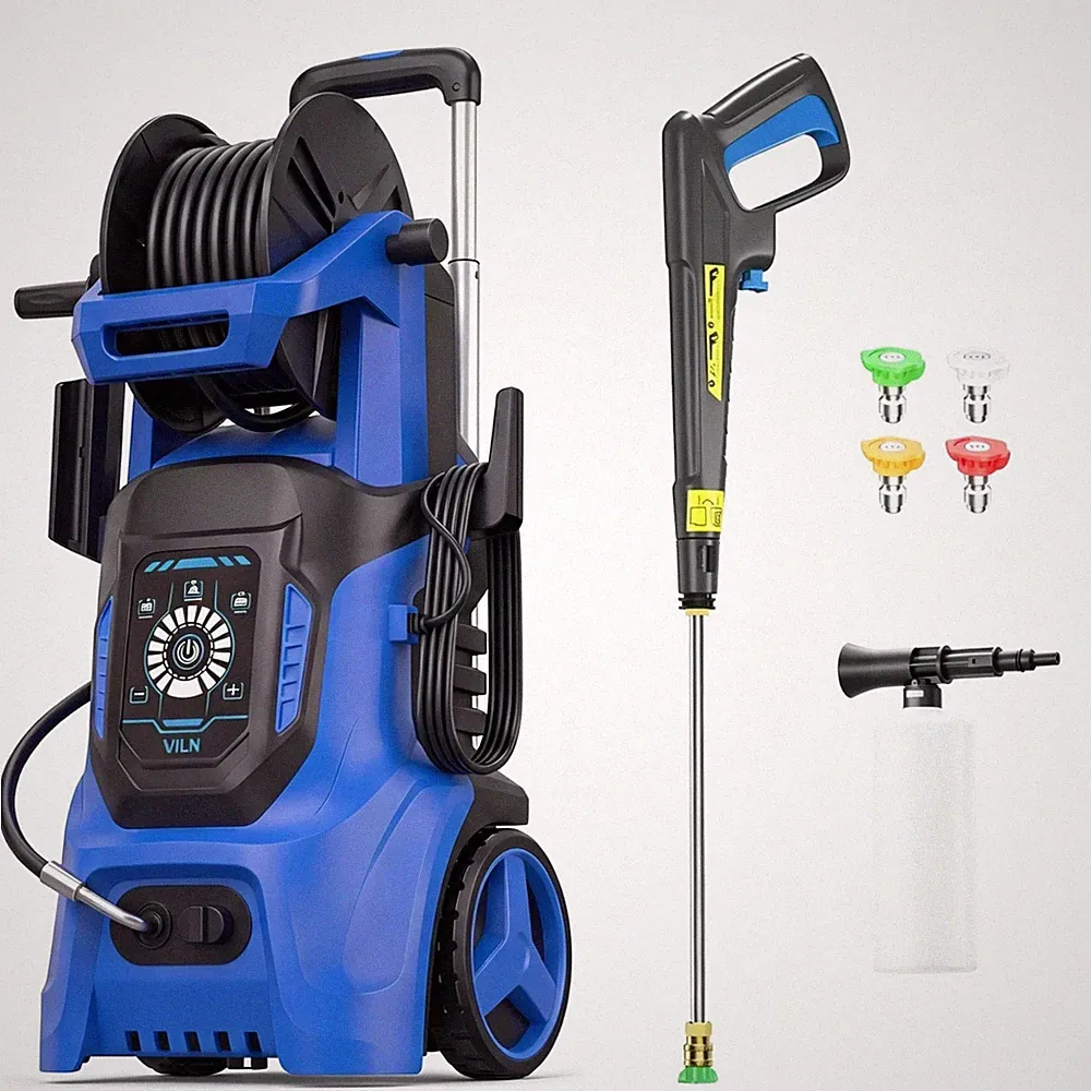 Pressure Washer 4500PSI 3.8GPM, 15-Level Touch Control, Foam Cannon, for Patio