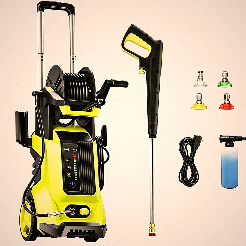Pressure Washer 4500PSIMAX 4.0GPM, 15-Level Touch Control, Foam Cannon, for Pati