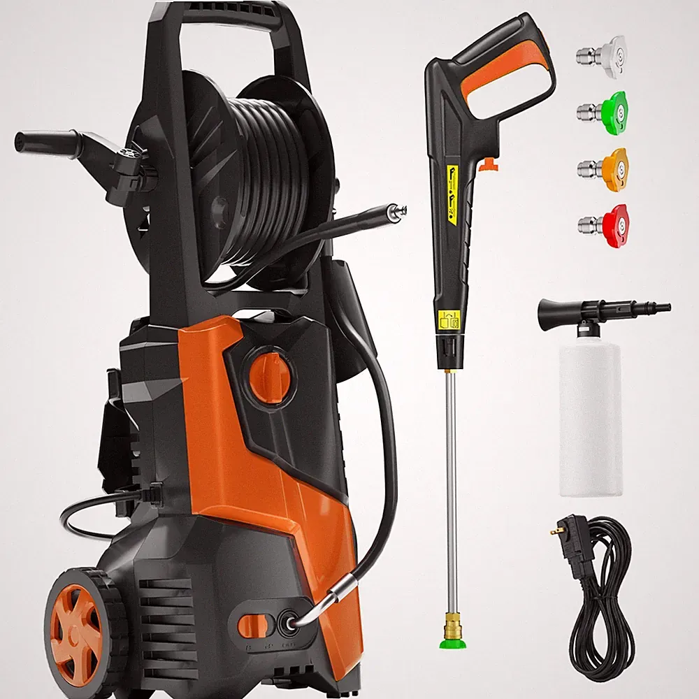 Pressure Washer 4600PSIMAX 3.5GPM, Extension Hose Reel, Steel Lance, for Home