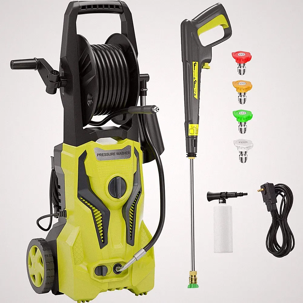Pressure Washer 4600PSIMAX 3.5GPM, Extension Hose Reel, Steel Lance, for Home
