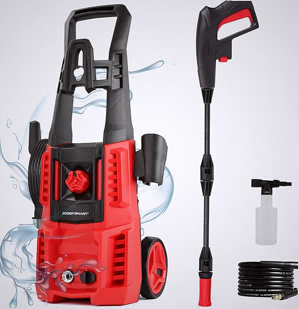 Pressure Washer, 4800 PSI Max,3.0 GPM, 5" Wheels, 18M Cord/Hose Length Electric