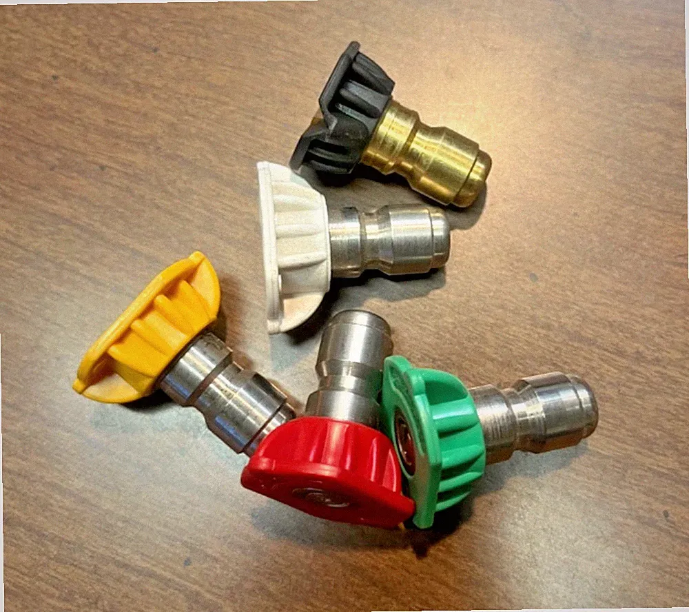 Pressure Washer #6.0 Orifice Size Multi-Pattern Gun Nozzle Tips (5) Pack RYGWB