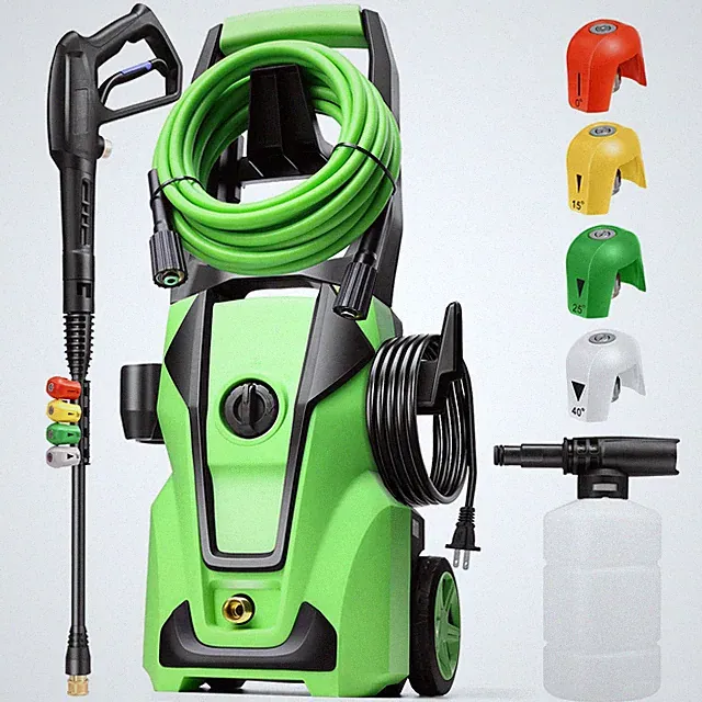 Pressure Washer 5000PSI Max 4.0GPM with 33FT Flexible Extension Hose, 4 Nozzl...