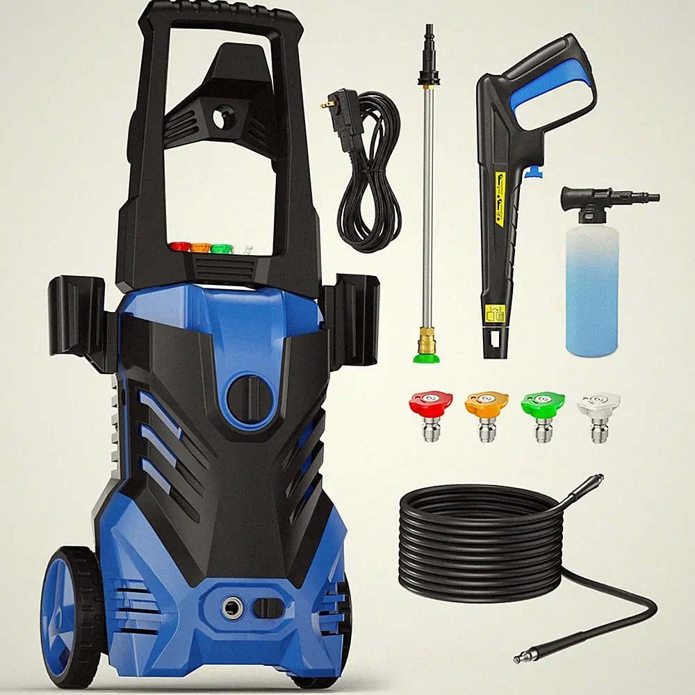 Pressure Washer 5000PSIMAX 3.0GPM, 4 Quick Nozzles, 500ML Foam Cannon, for Patio