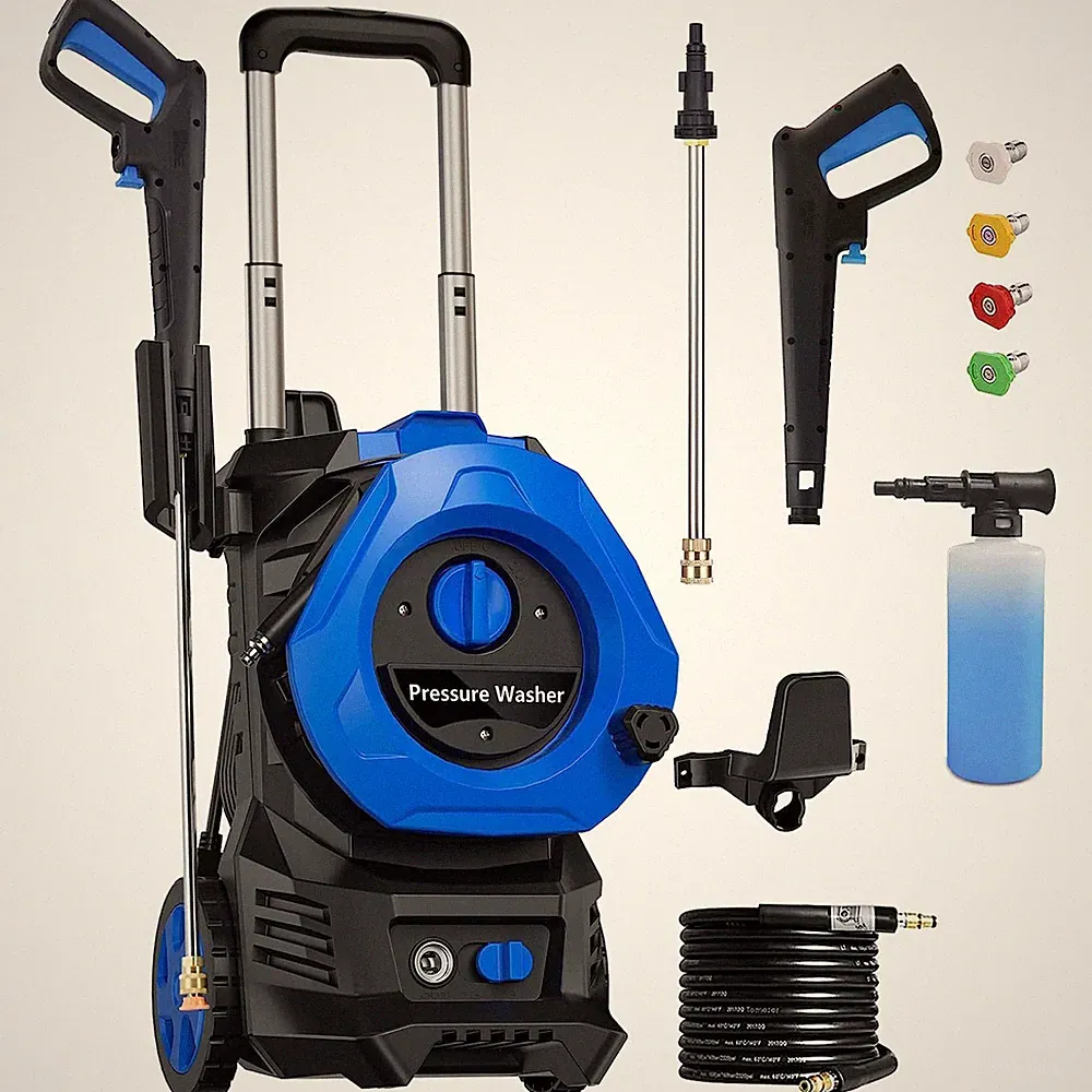 Pressure Washer 5350PSIMAX 2.5GPM, 500ML Foam Cannon, Soap Tank, for Car