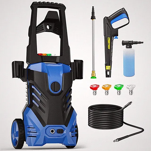 Pressure Washer 5350PSIMAX 2.5GPM, Steel Lance, 500ML Foam Cannon, for Driveway