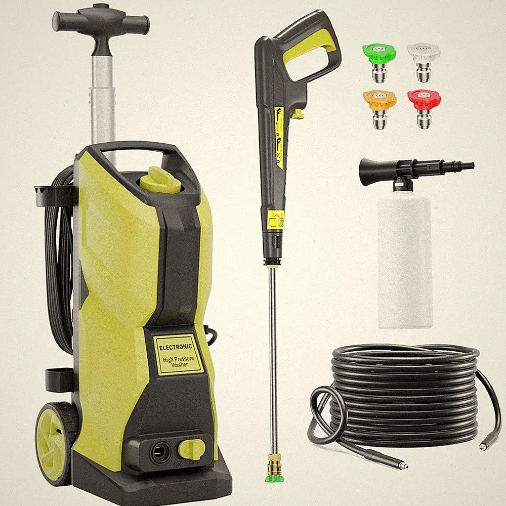 Pressure Washer 5350PSIMAX 3.1GPM, Steel Lance, 500ML Foam Cannon, for Driveway