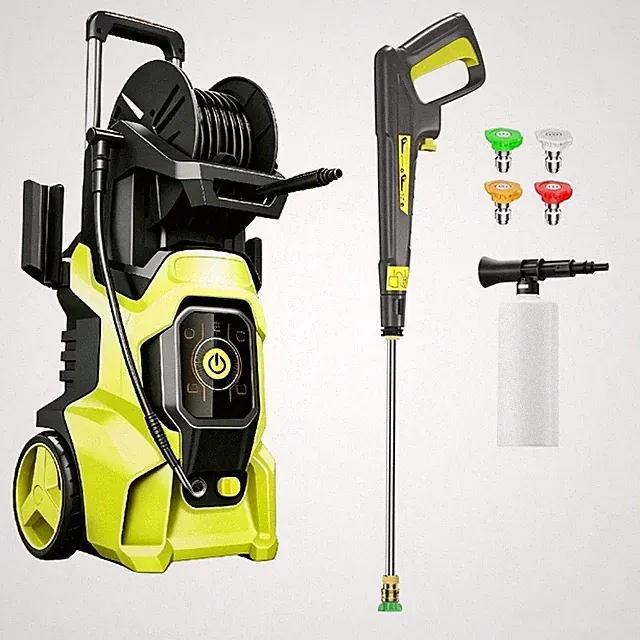 Pressure Washer 5560PSIMAX 3.0GPM, 15-Level Touch Control, Steel Lance, for Home