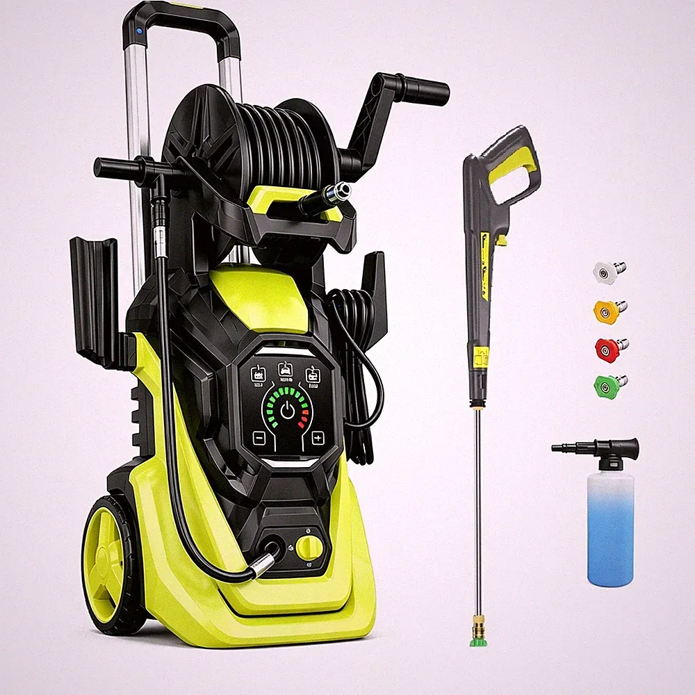 Pressure Washer 5560PSIMAX 3.0GPM, 15-Level Touchscreen, 4 Nozzles, for Outdoor