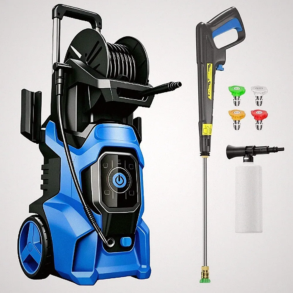 Pressure Washer 5560PSIMAX 3.0GPM, 15-Level Touchscreen, 4 Nozzles, for Patio