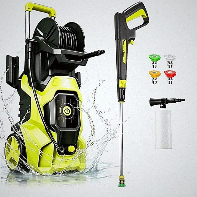 Pressure Washer 5560PSIMAX 3.0GPM, 15-Level Touchscreen, Soap Tank, for Outdoor