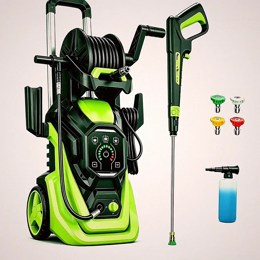 Pressure Washer 5560PSIMAX 3.0GPM, 15-Level Touchscreen, Soap Tank, for Patio