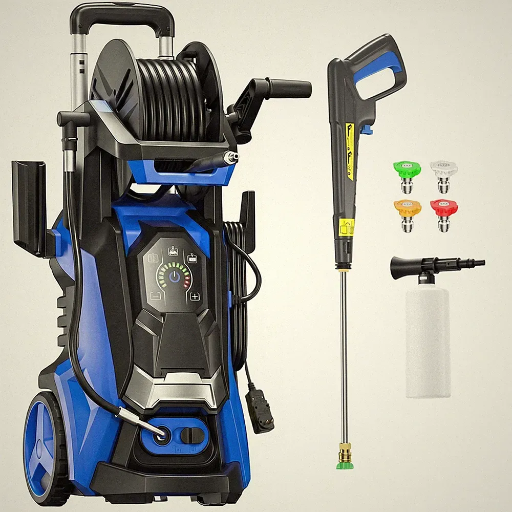 Pressure Washer 5560PSIMAX 3.8GPM, 15-Level Touchscreen, Soap Tank, for Patio