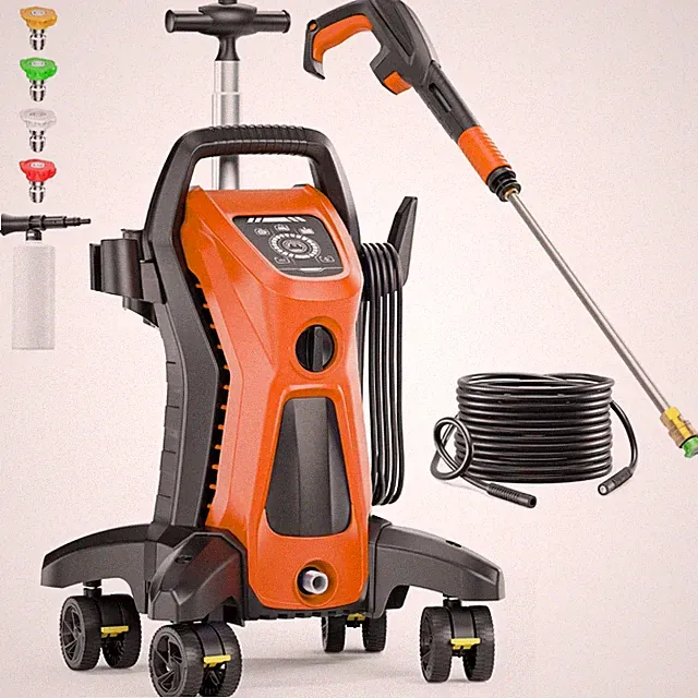 Pressure Washer 5650PSI MAX 3.9GPM, 15-Level Touch, 4 Wheels, 4 Nozzles