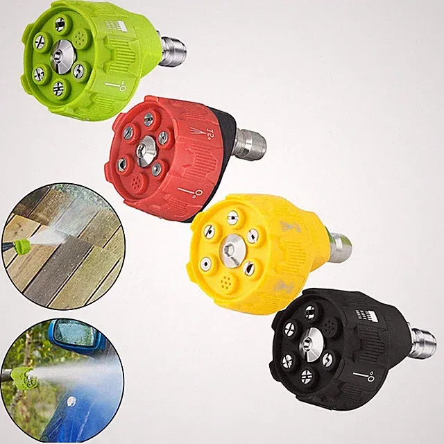 Pressure Washer 6 in 1 Nozzle Adjustable for Up to 4000 PSI Cleaning Power